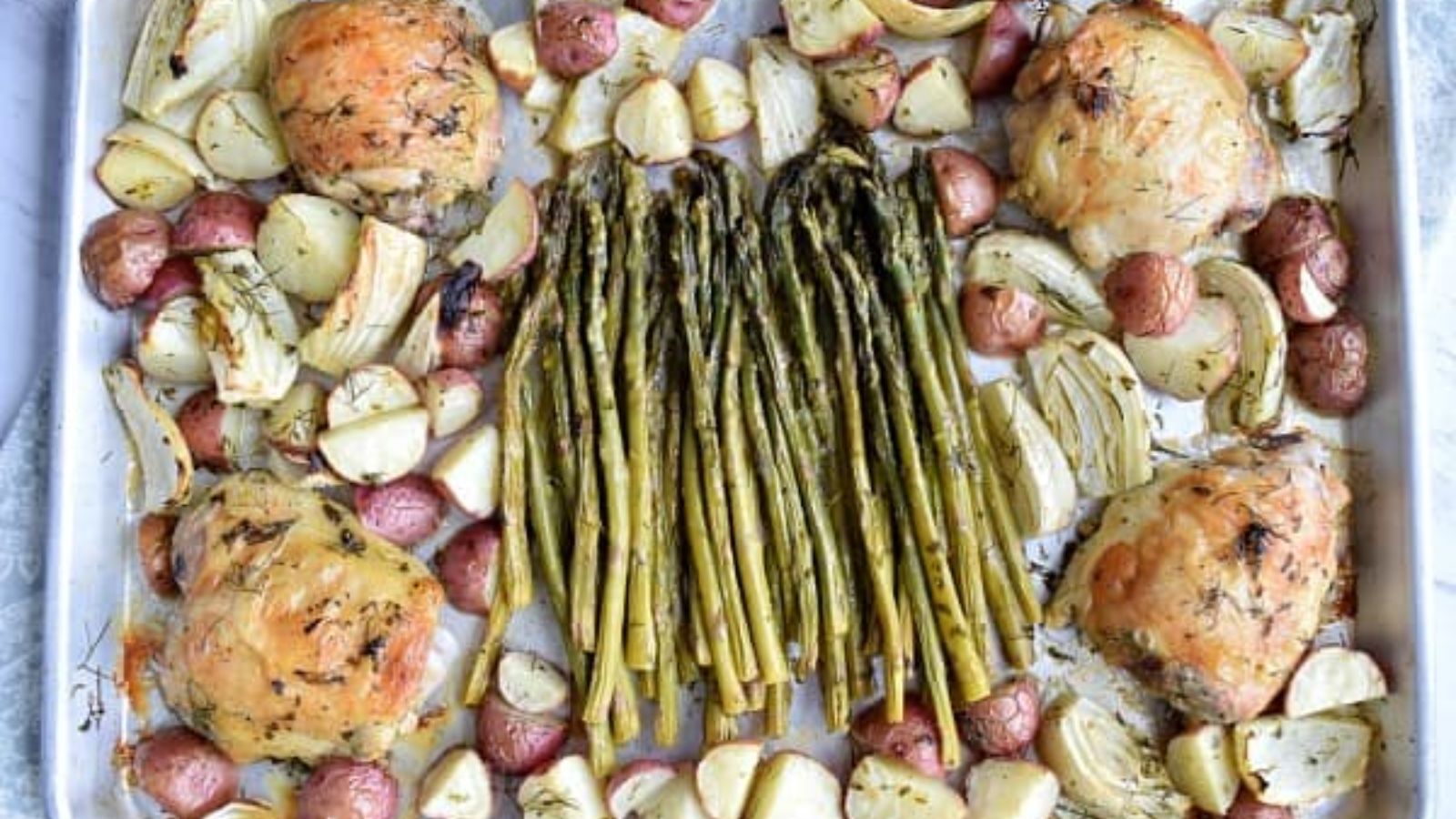 Sheet Pan Chicken with Spring Vegetables