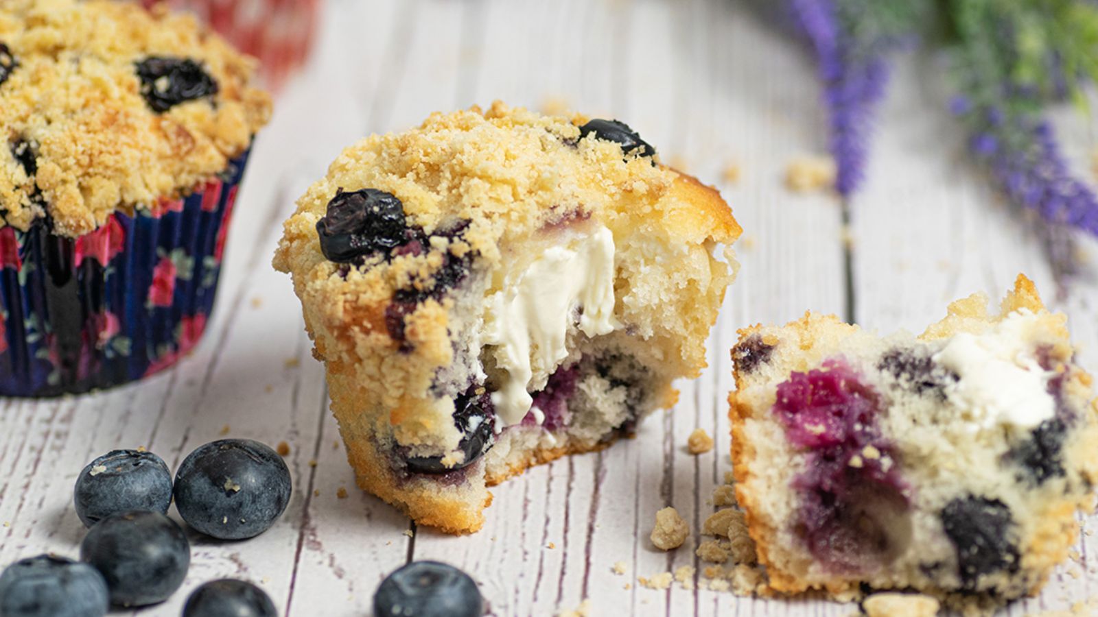 Blueberry Cream Cheese Muffins