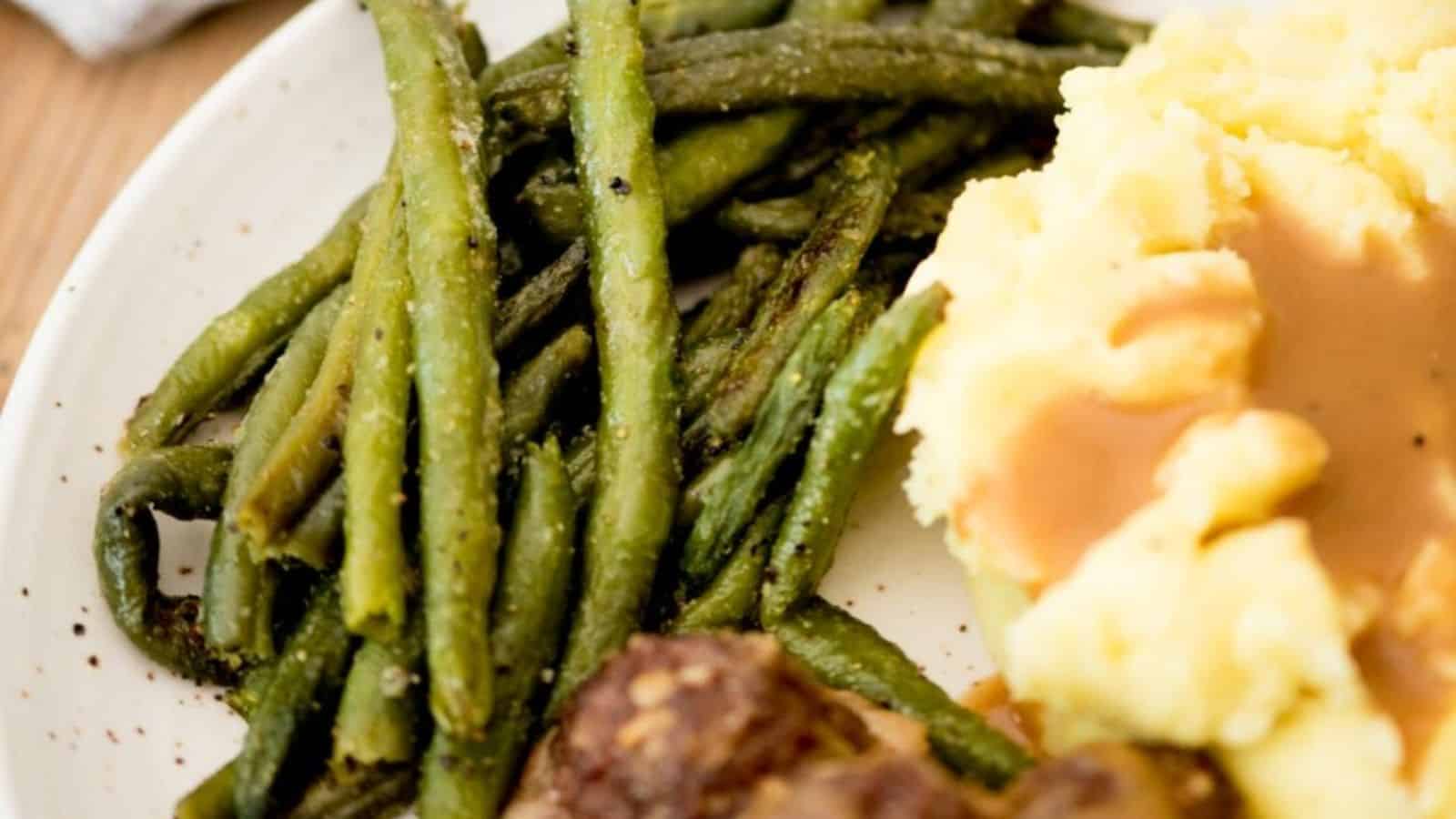 Roasted Frozen Green Beans in Oven