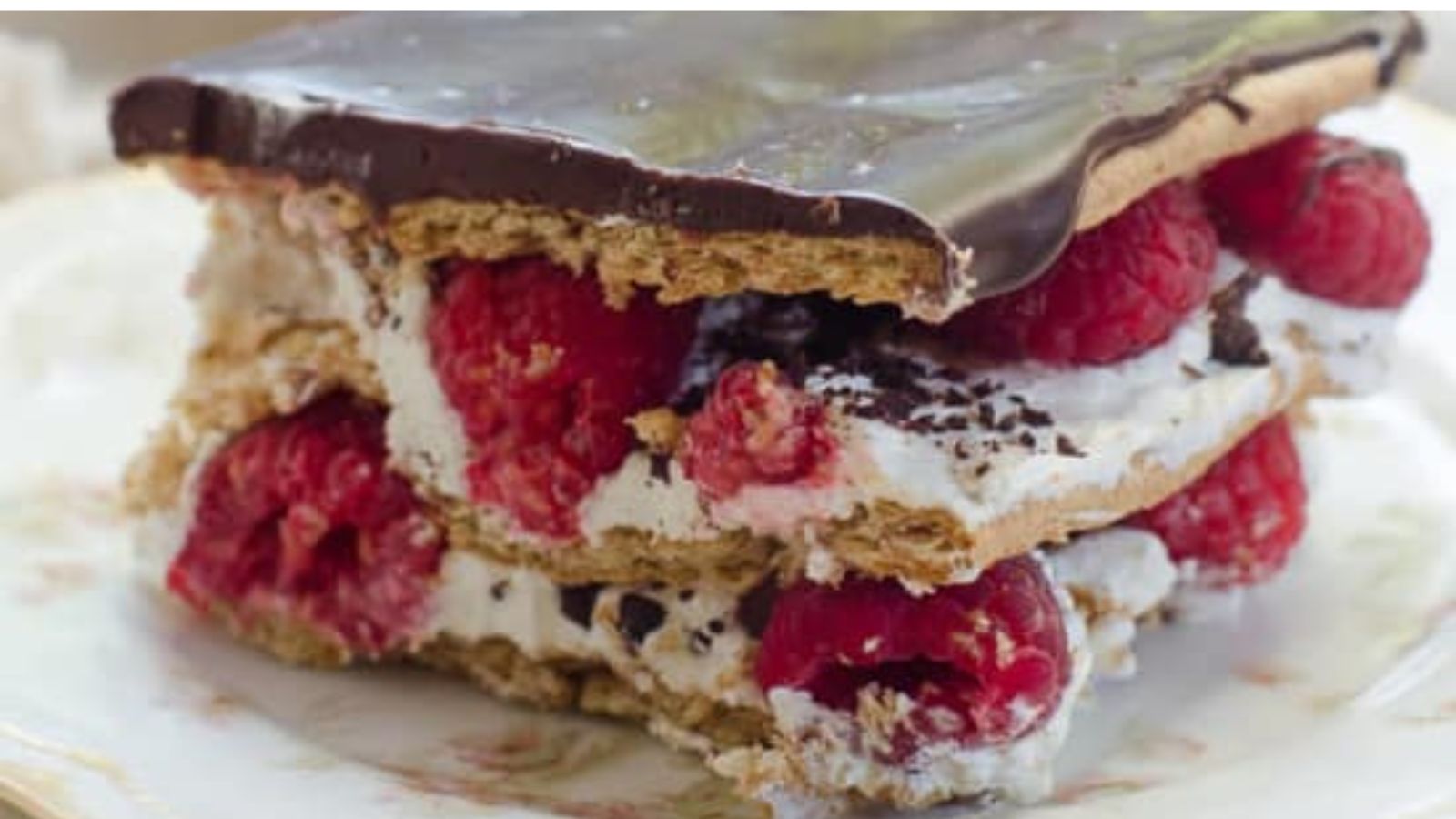 Dark Chocolate Raspberry Icebox Cake
