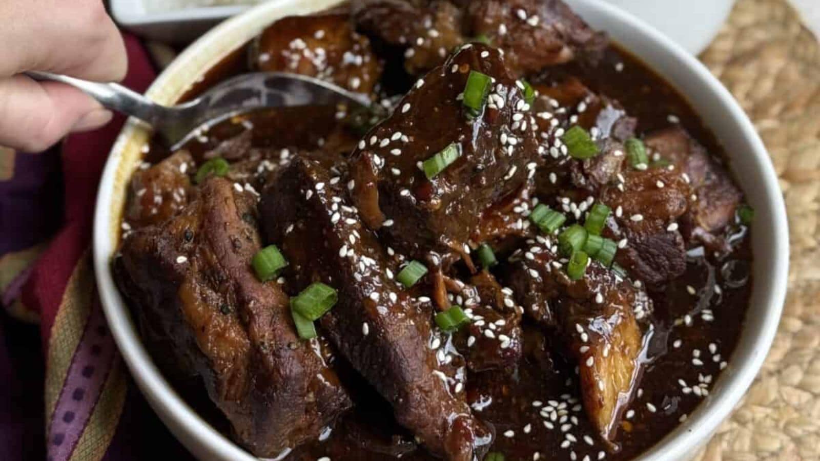 Slow Cooker Teriyaki Pork Ribs