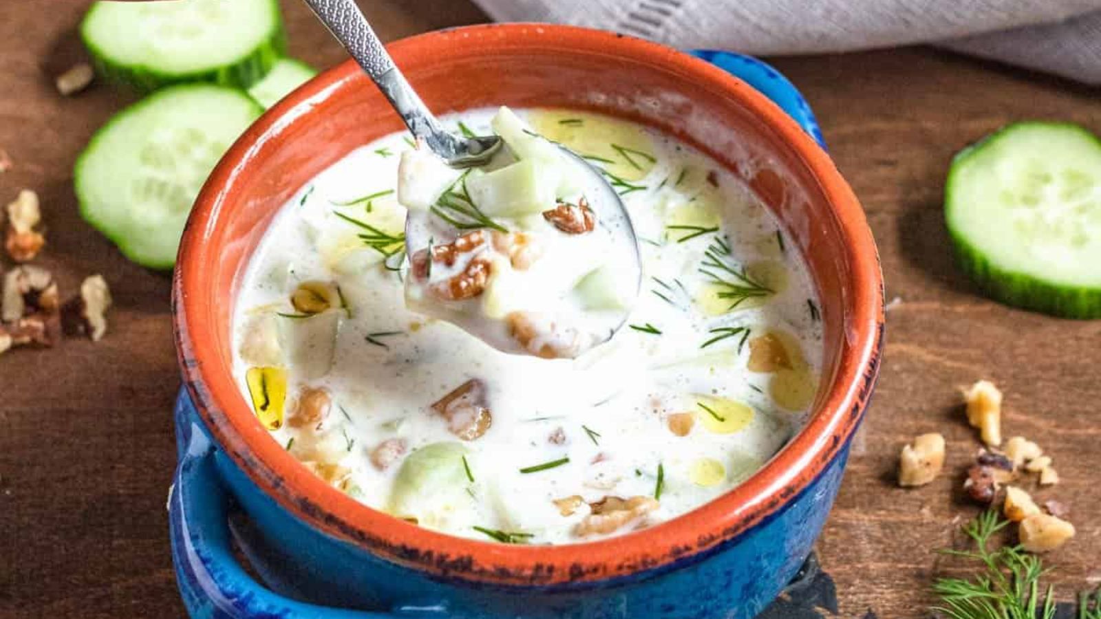Tarator Cold Cucumber Yogurt Soup from Bulgaria