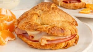 Baked Ham and Cheese Croissants