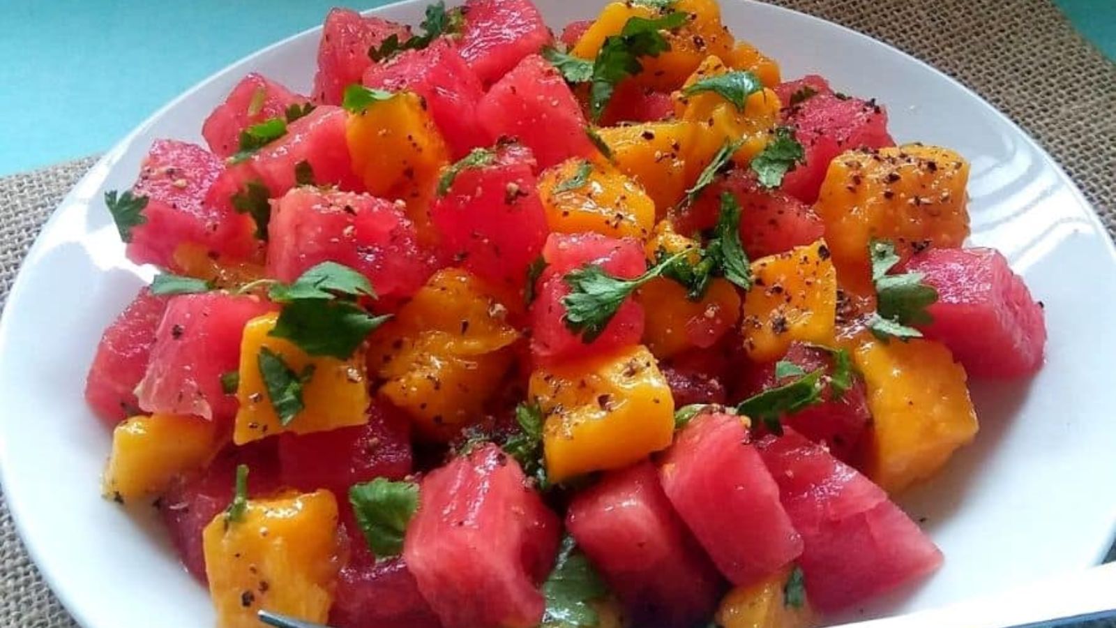 Watermelon And Mango Salad