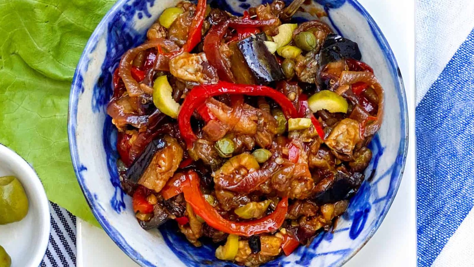 Caponata (Sicilian Sweet and Sour Eggplant Relish)