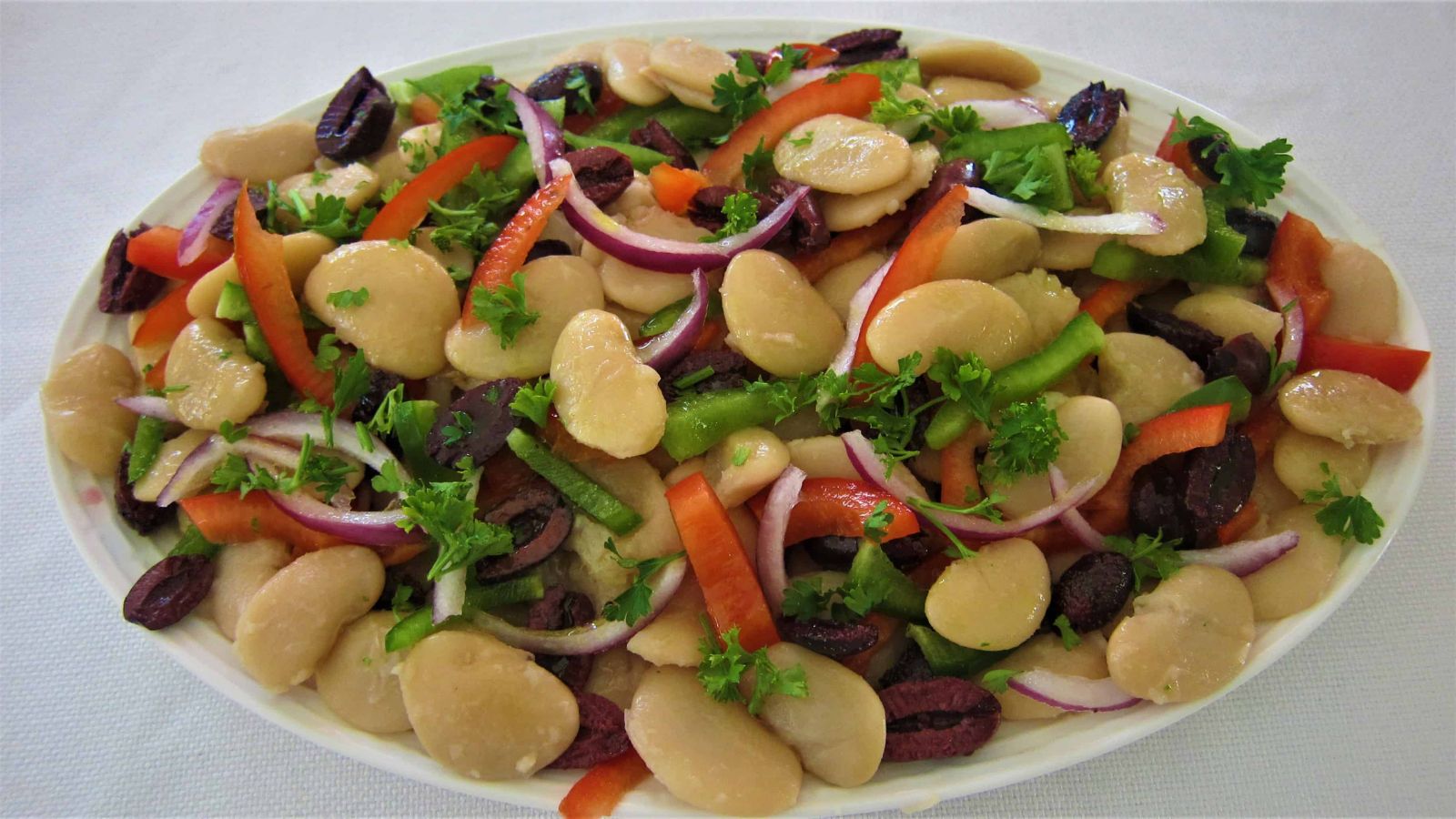 Mediterranean Lima Beans Summer Salad