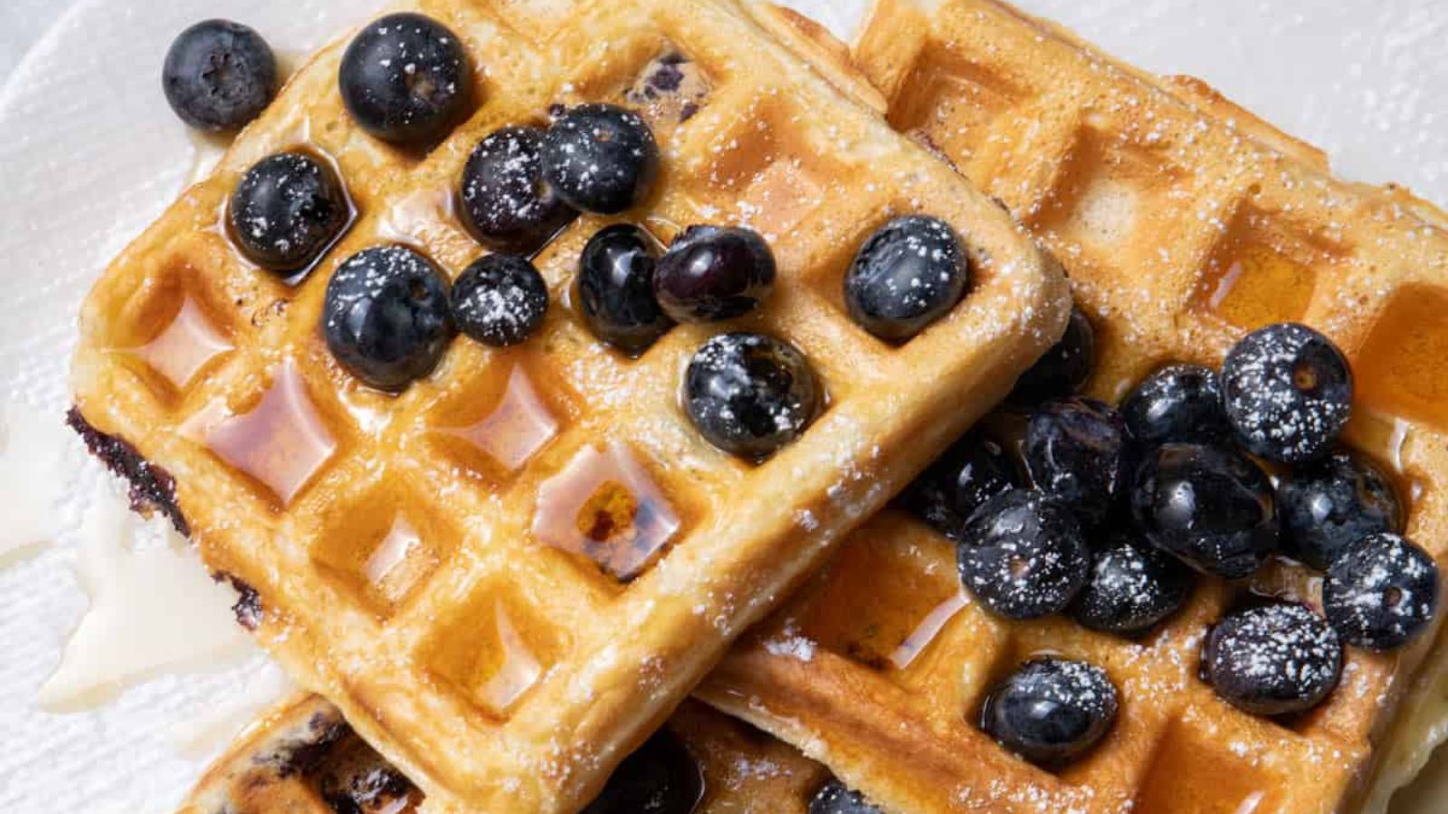 Blueberry Yogurt Waffles