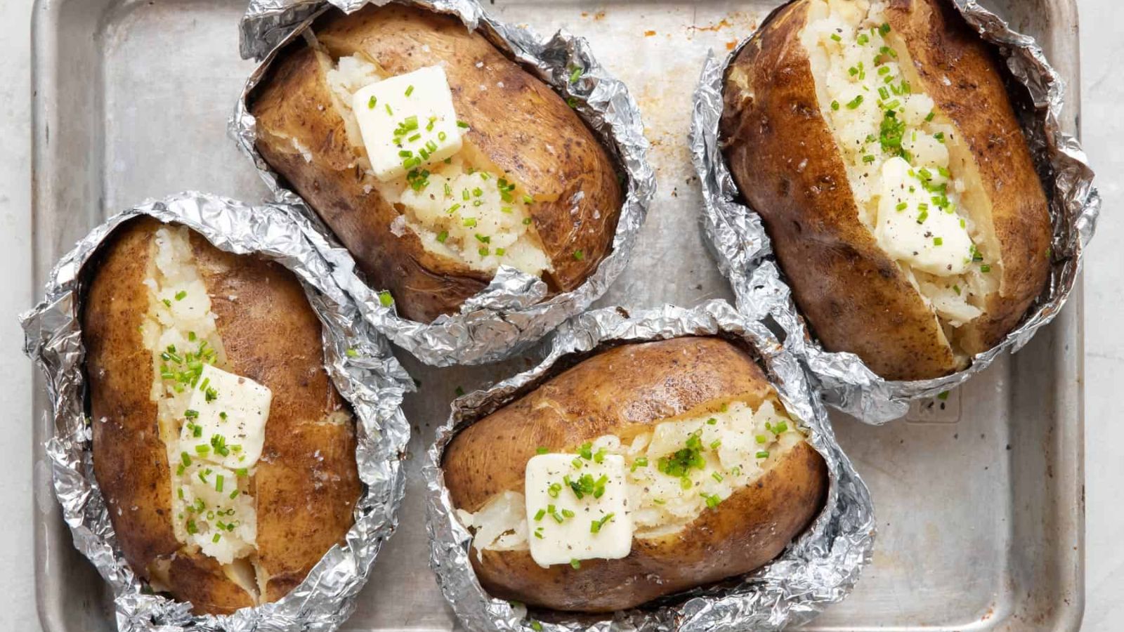 Grilled Baked Potatoes