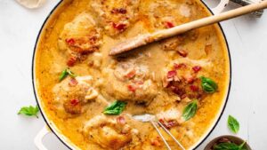 One Pan Smothered Chicken