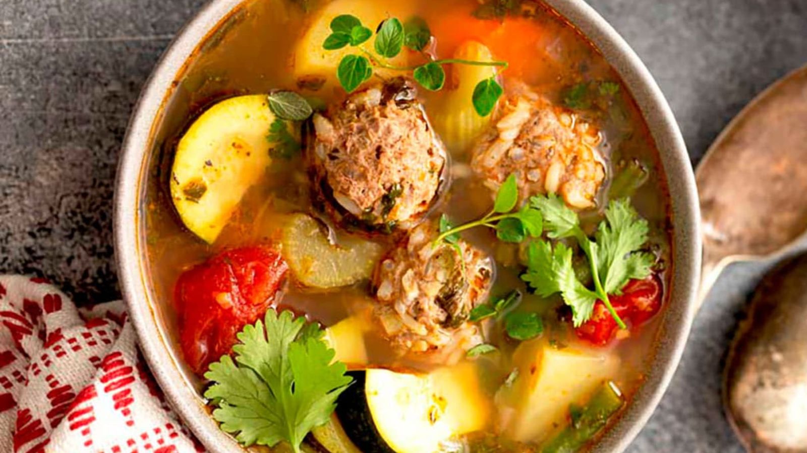 Mexican Meatball Soup