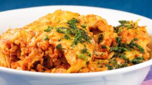 Instant Pot Chicken Enchilada Rice Casserole (Gluten Free)