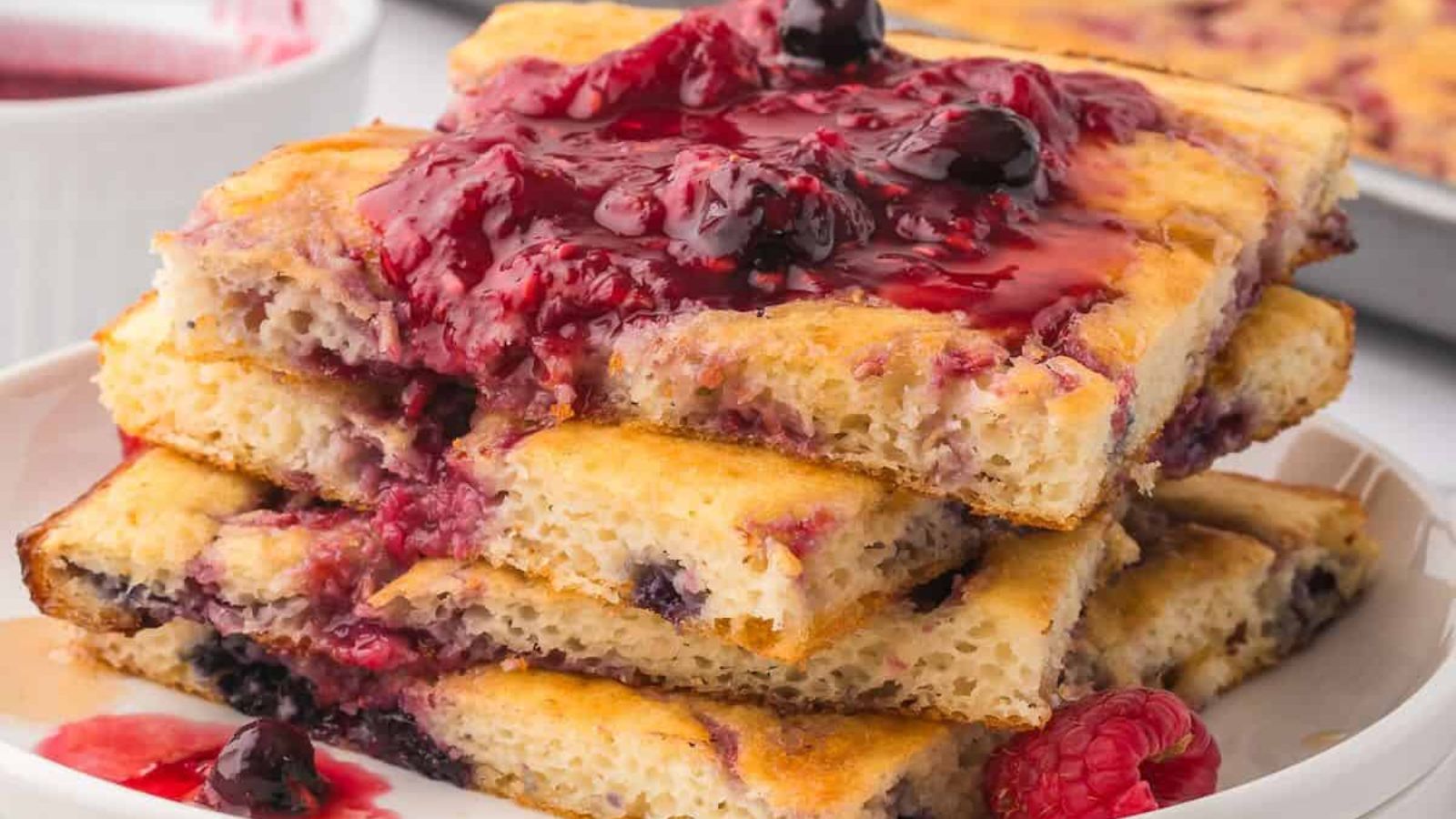 Sheet Pan Pancakes from a Mix Recipe (Quick and Easy)