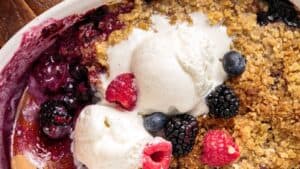 Berry Crisp with Frozen Berries