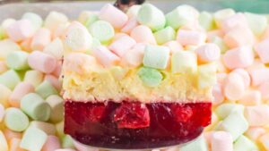 Cherry Pineapple Marshmallow Jello Salad