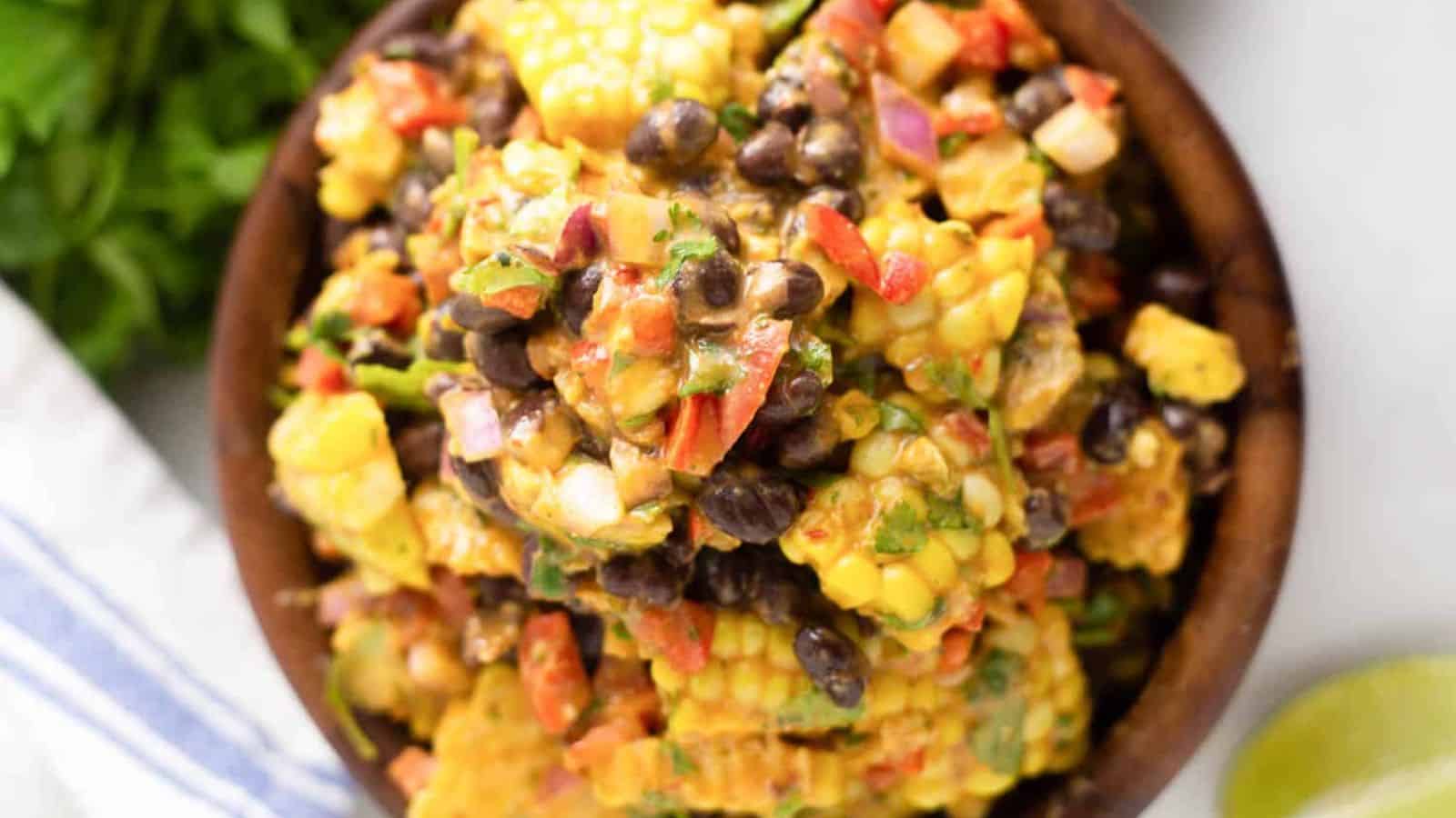 Black Bean and Corn Salad with Honey Lime Dressing