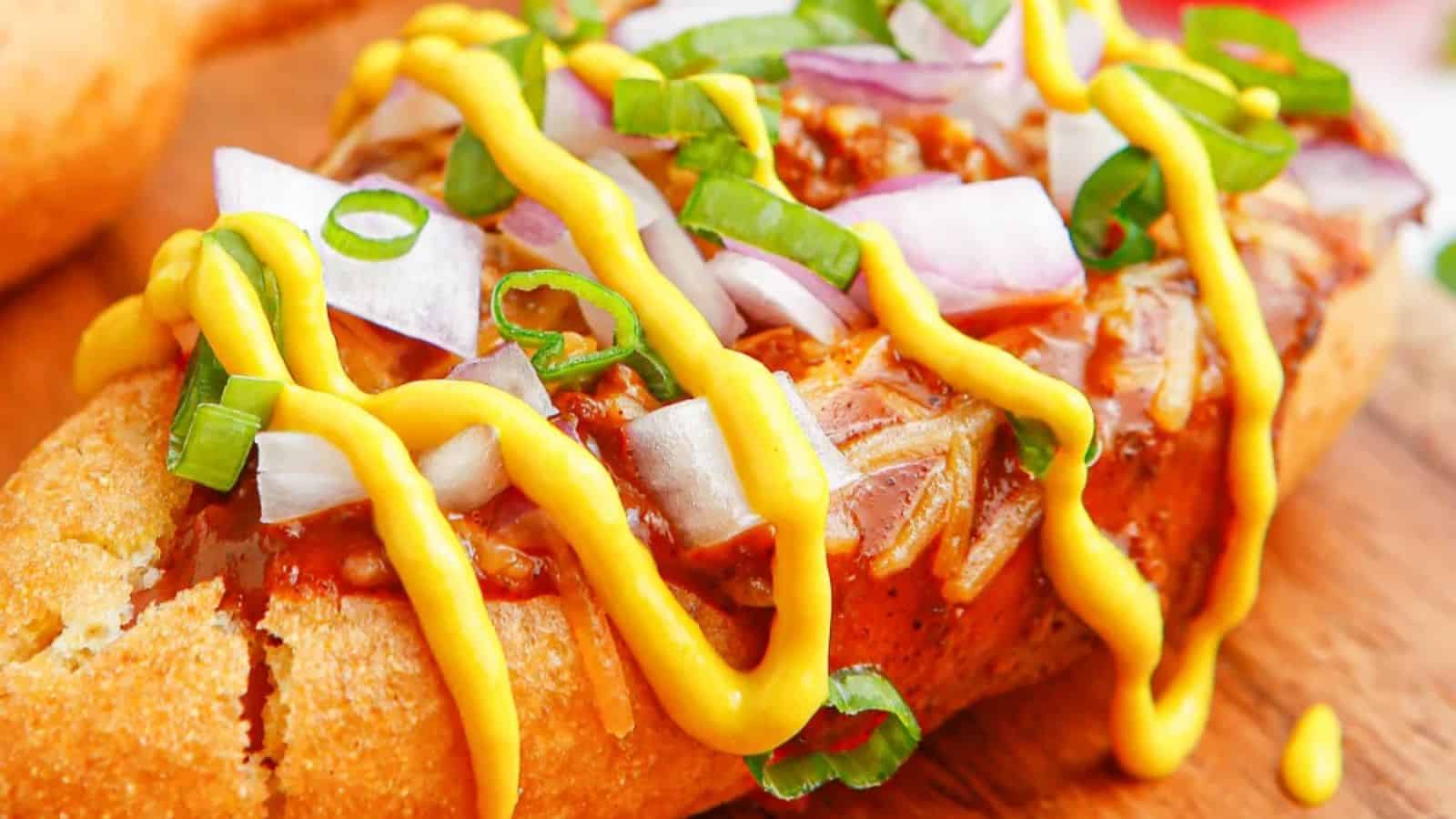 Loaded Chili Corn Dogs