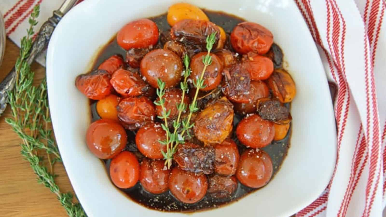Balsamic Stewed Tomatoes