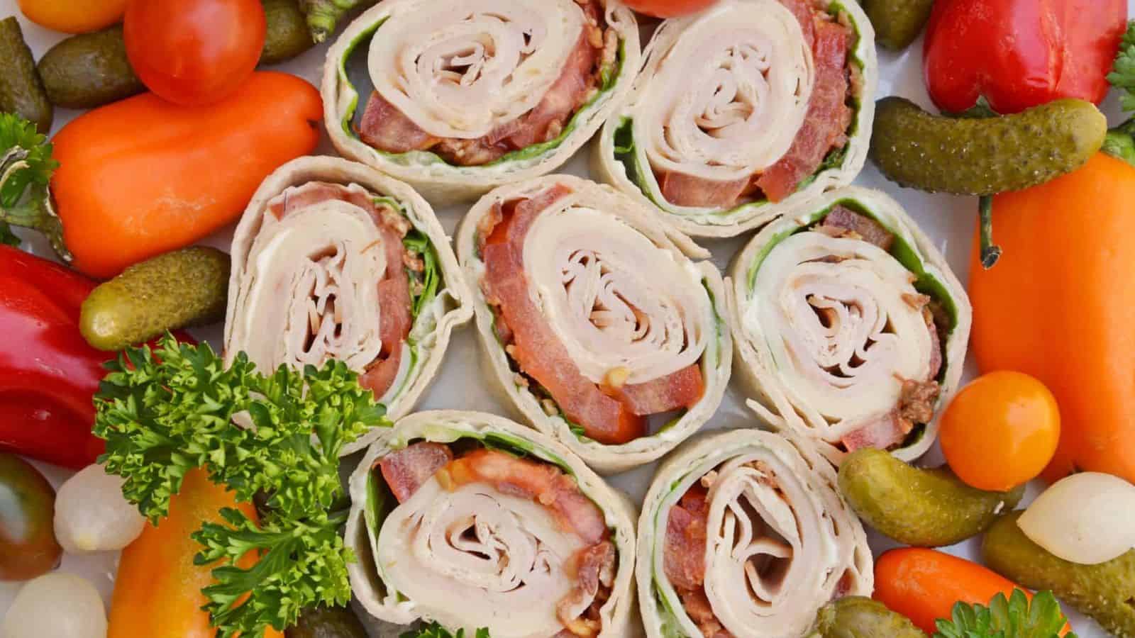 Turkey Club Pinwheels