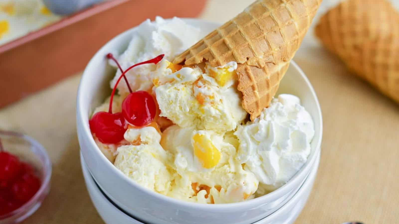 Homemade Mango Ice Cream