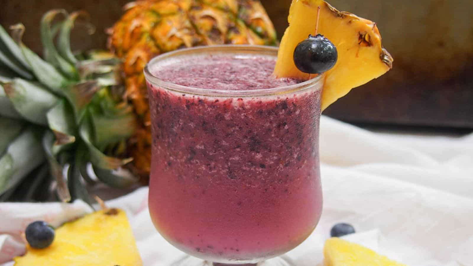 Blueberry piña colada