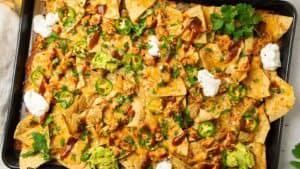 Easy BBQ Chicken Nachos