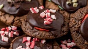 Peppermint Brownie Cookies