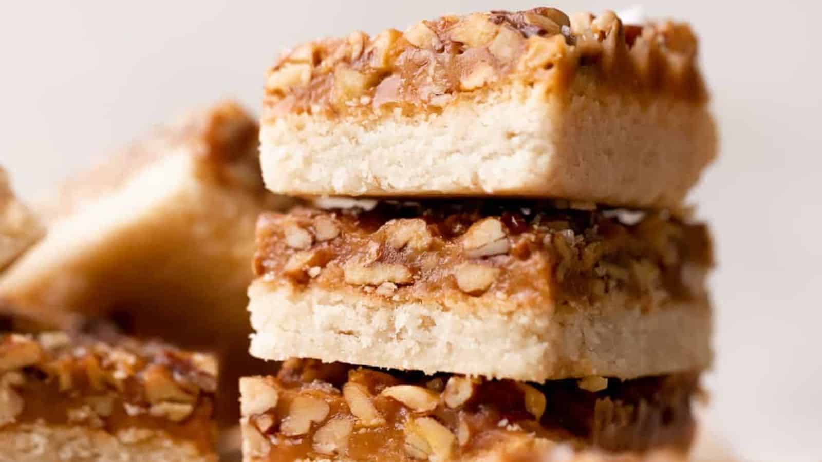 Salted Caramel Pecan Bars