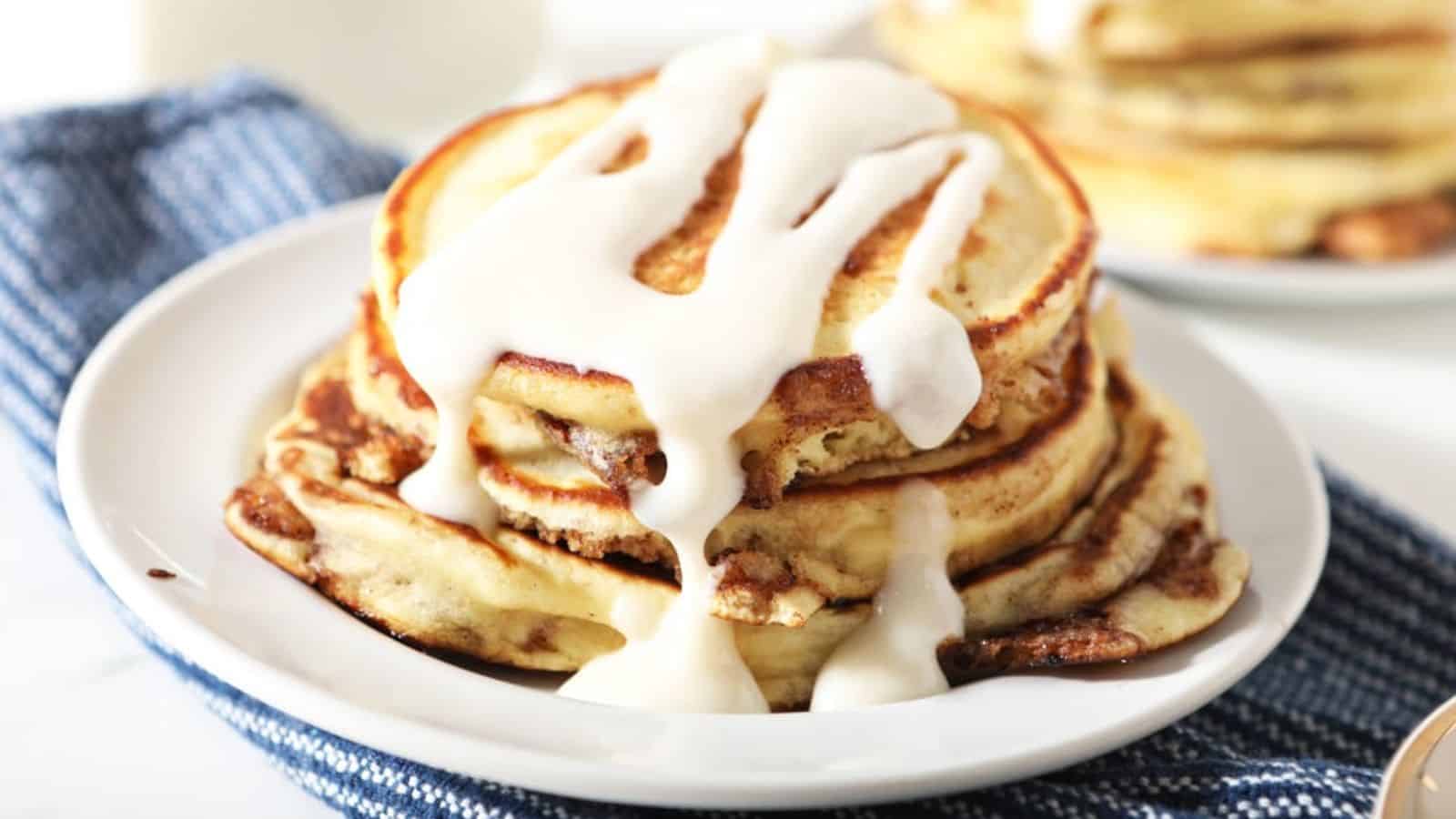 Cinnamon Roll Pancakes
