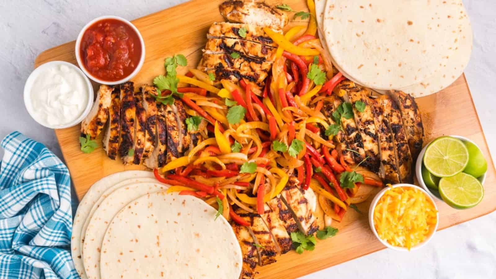 Grilled Chicken Fajitas