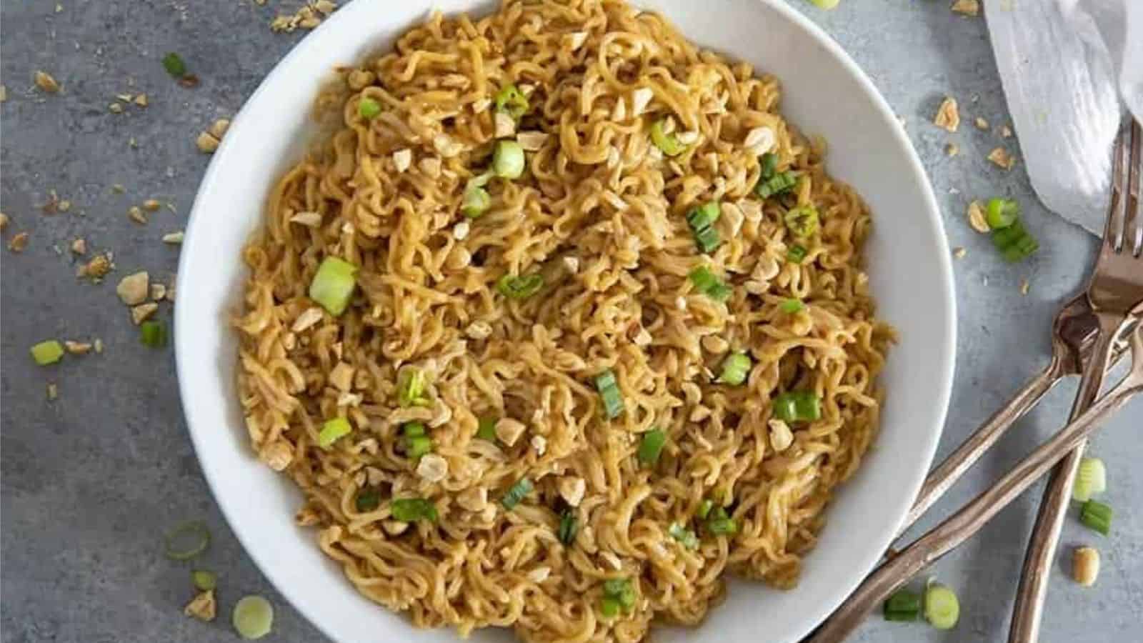 Thai Peanut Ramen Noodles Recipe