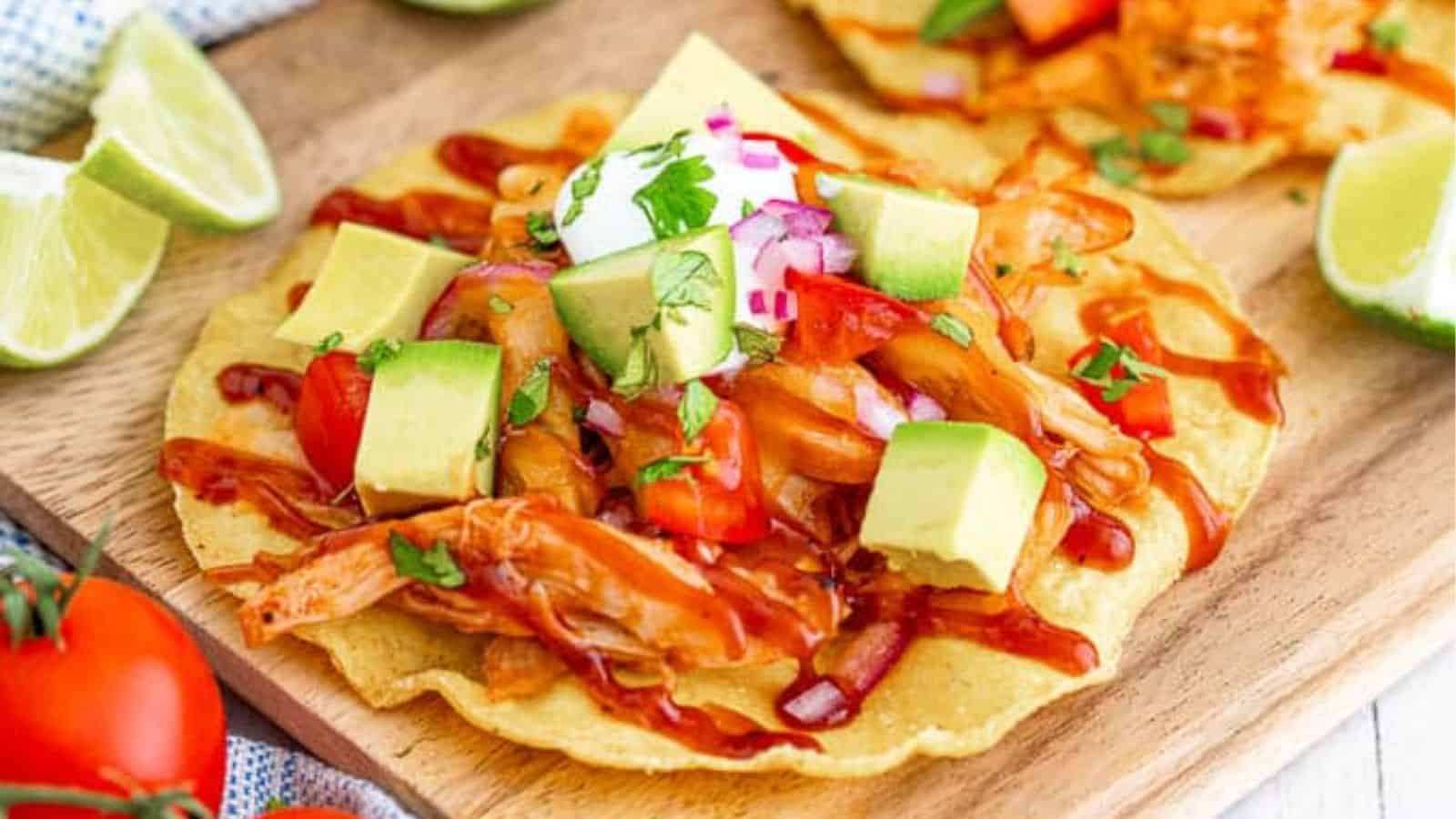 BBQ Chicken Tostadas
