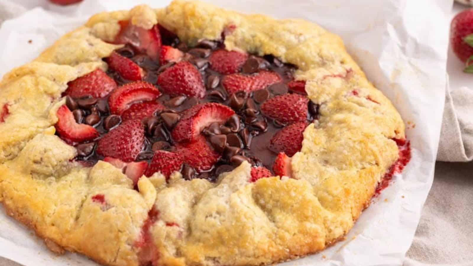 Strawberry Chocolate Galette
