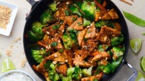 Peanut Butter Tofu Veggie Stir Fry