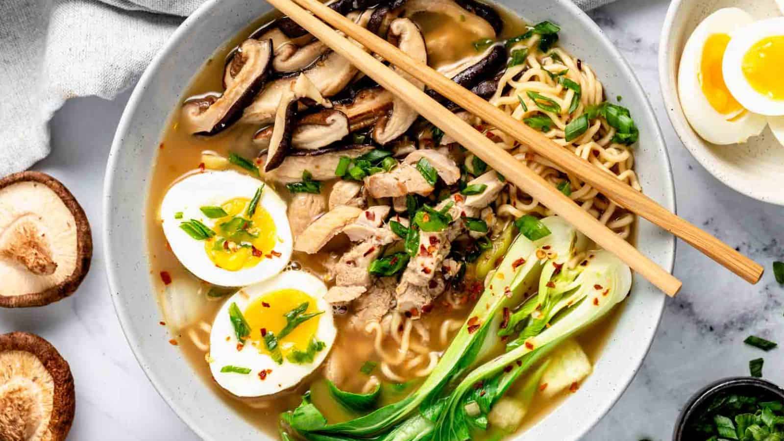 Bok Choy Ramen Soup