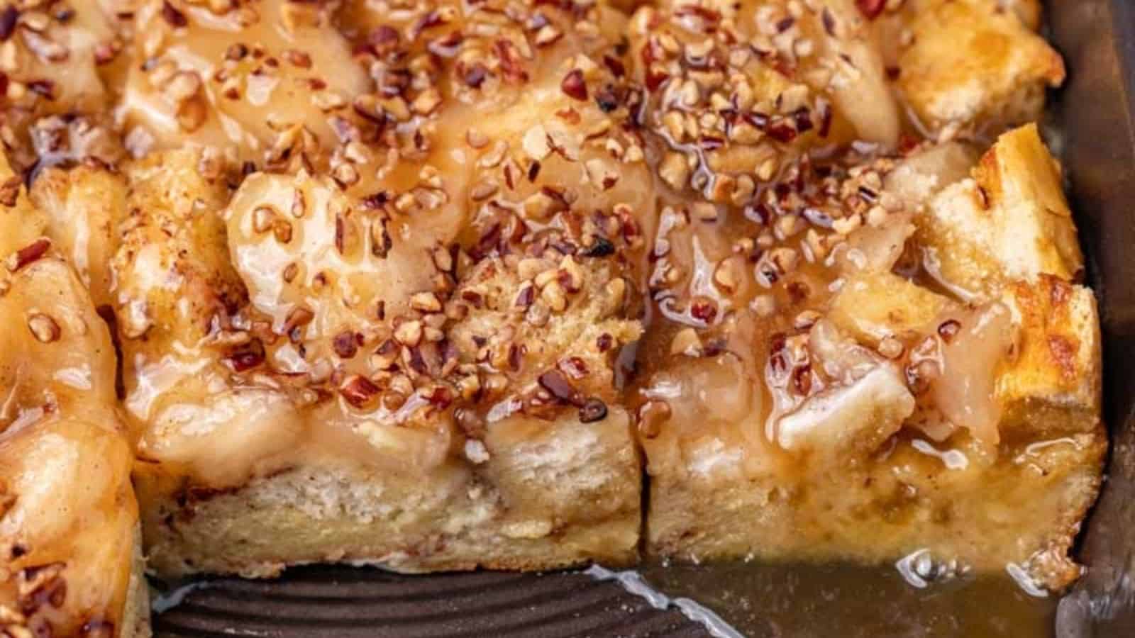 Caramel Apple Bread Pudding