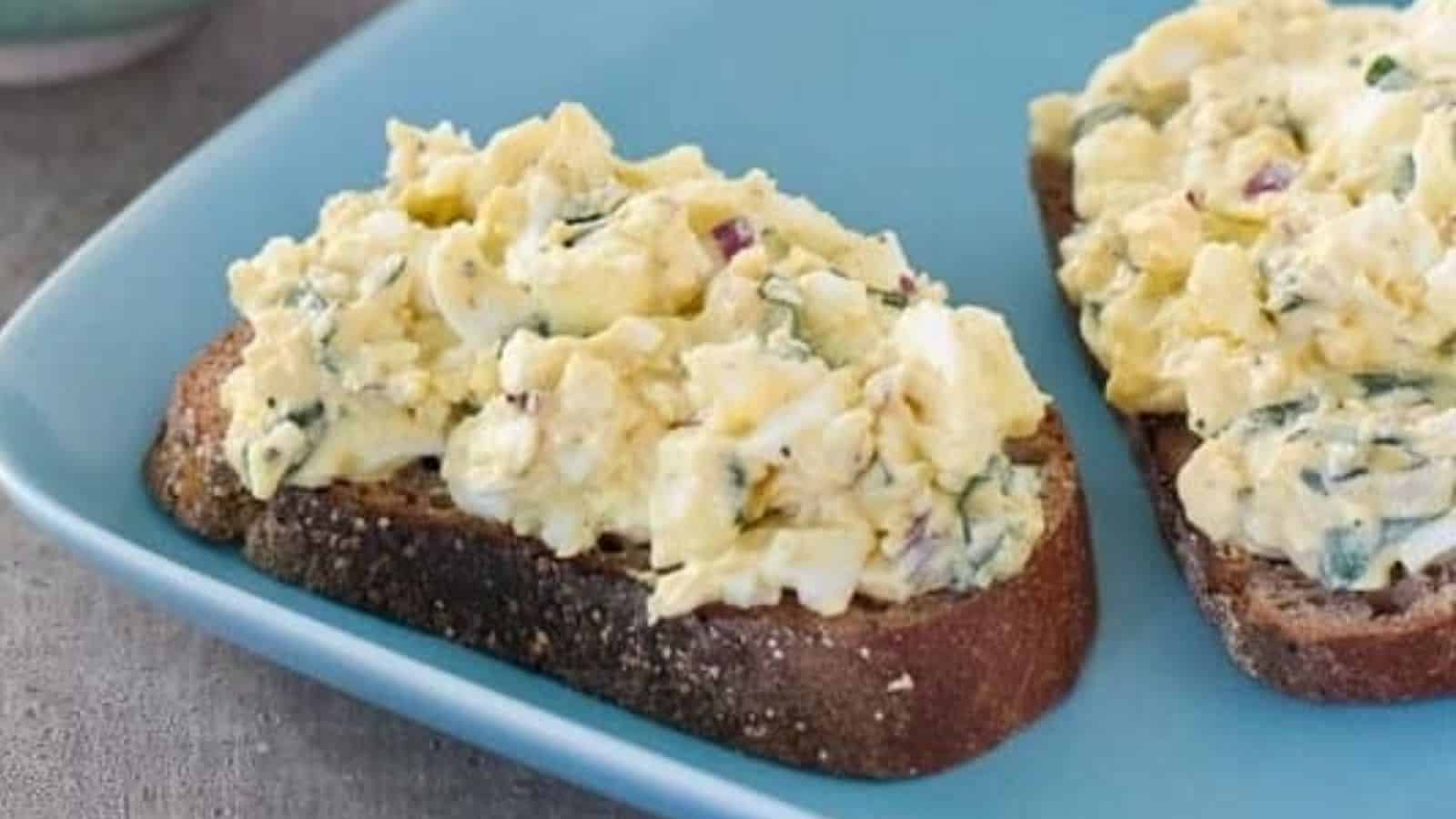 Healthy Egg Salad with Basil
