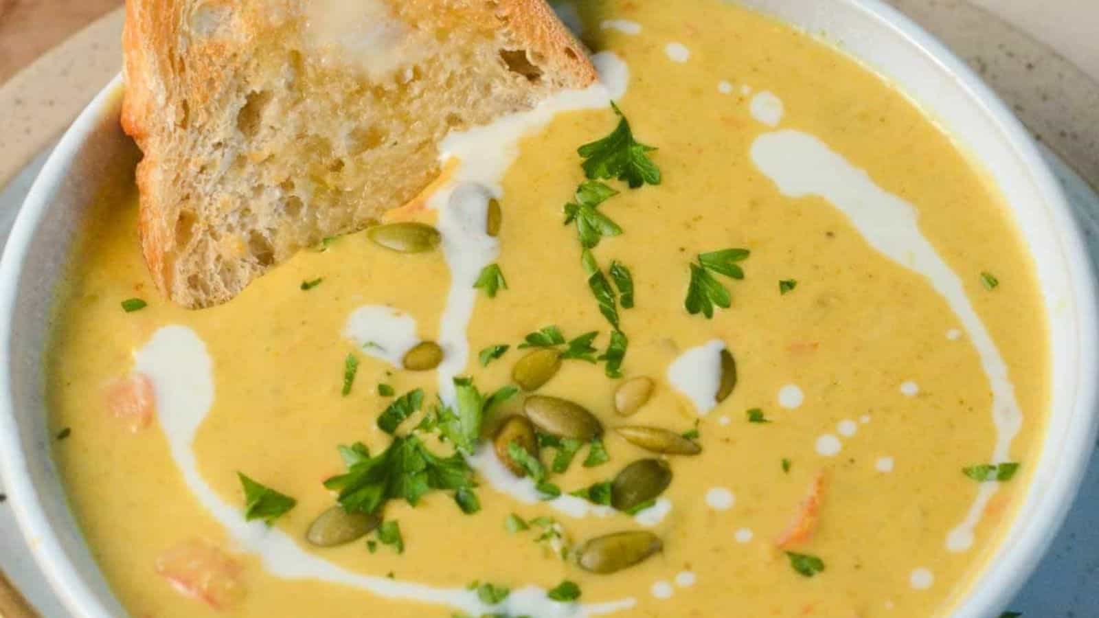 Creamy Golden Lentil Soup