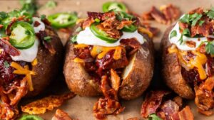 Pulled Pork Baked Potatoes