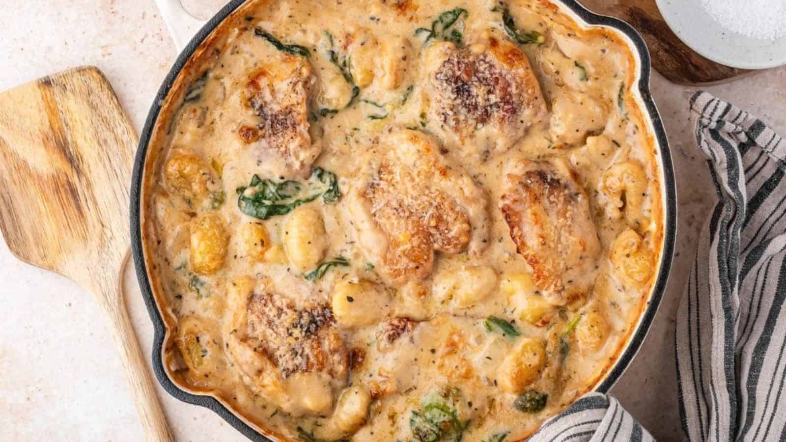 Creamy Chicken and Gnocchi Bake