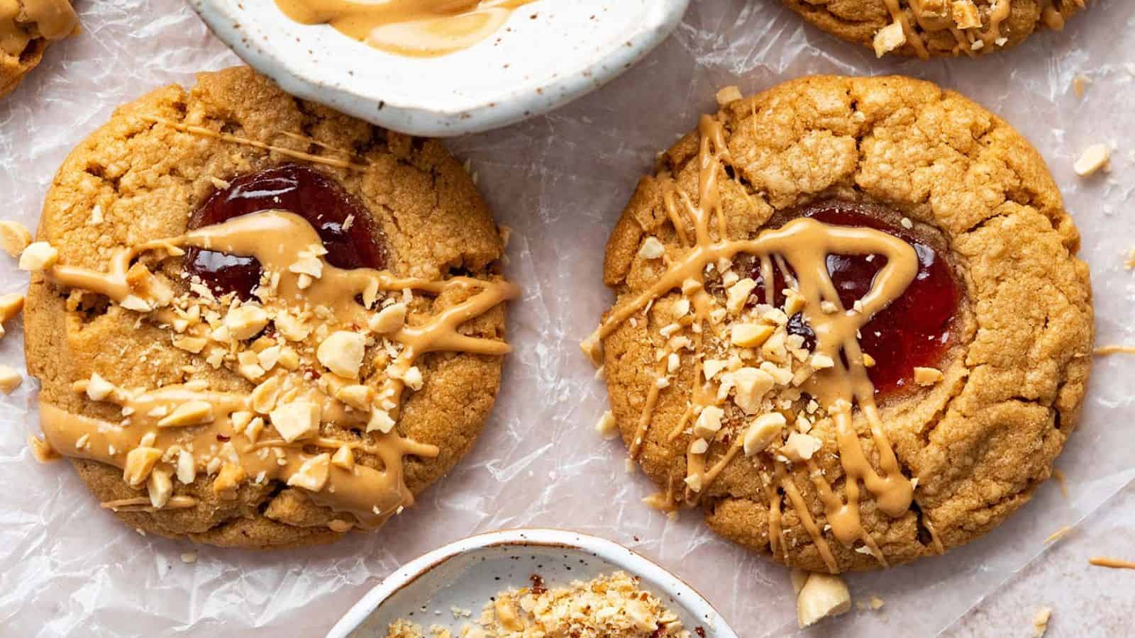 Peanut Butter and Jelly Cookies
