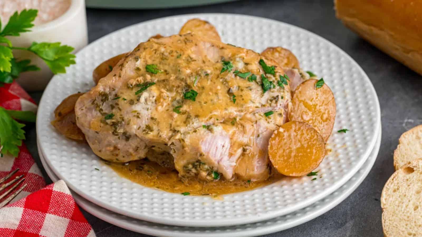 Butter Ranch Pork Chops and Potatoes