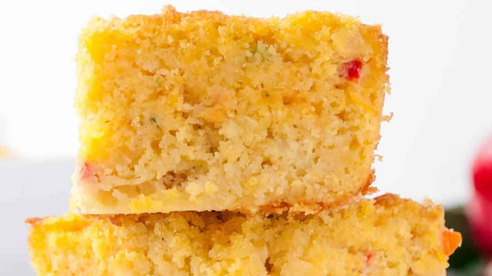 Mexican Cornbread with Cheese and Peppers