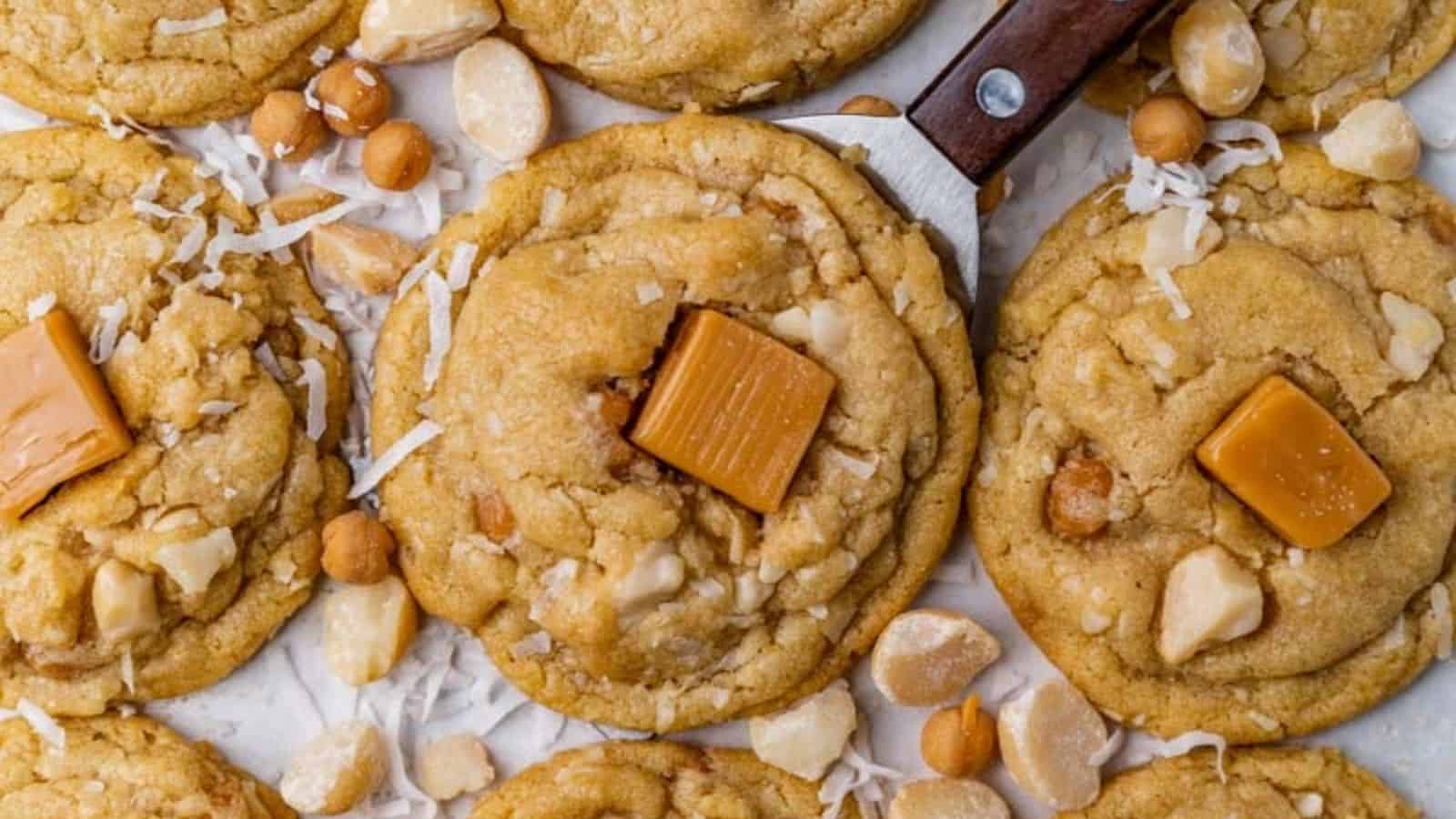 Coconut Caramel Cookies