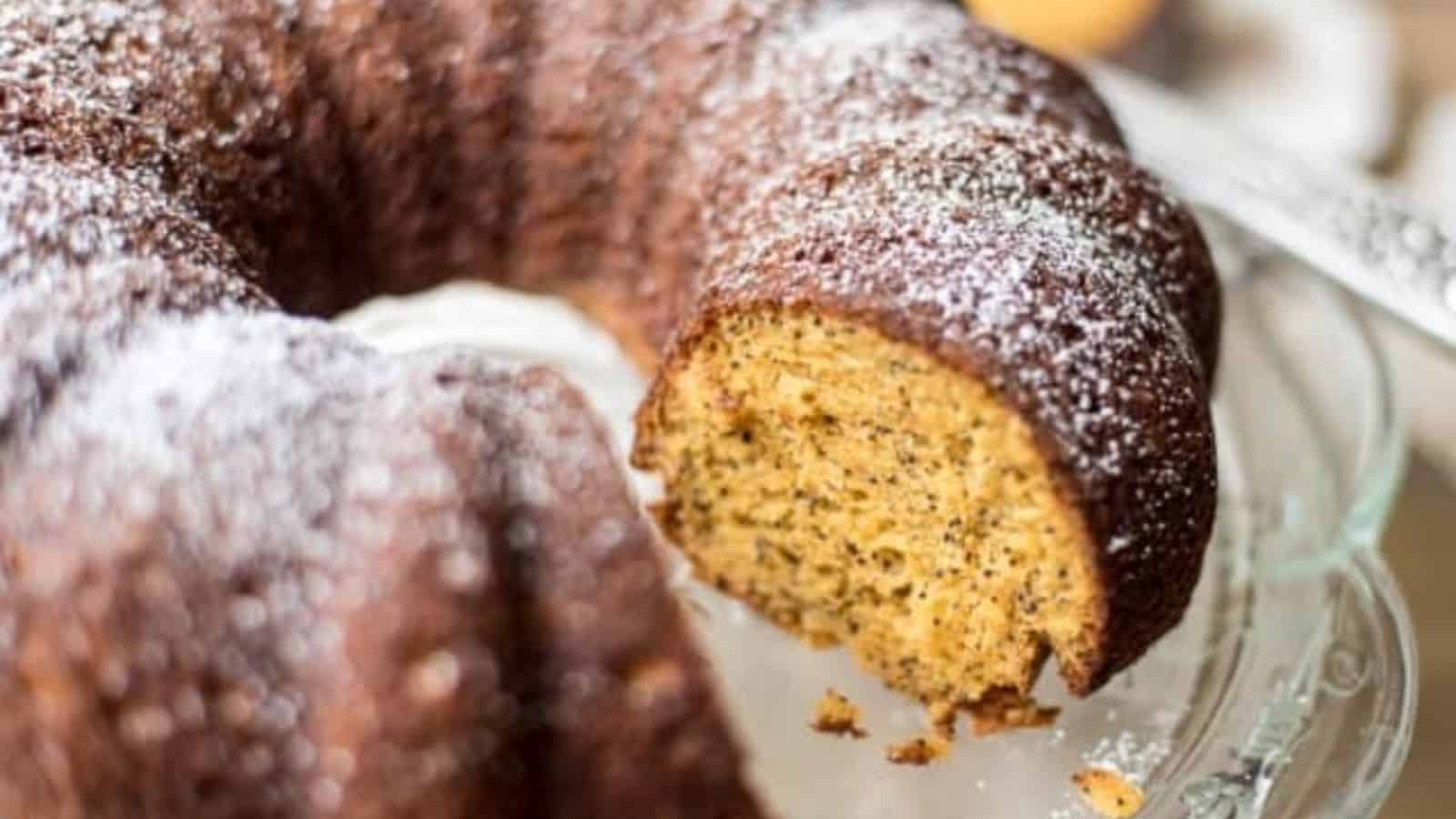 Butterscotch Poppy Seed Bundt Cake