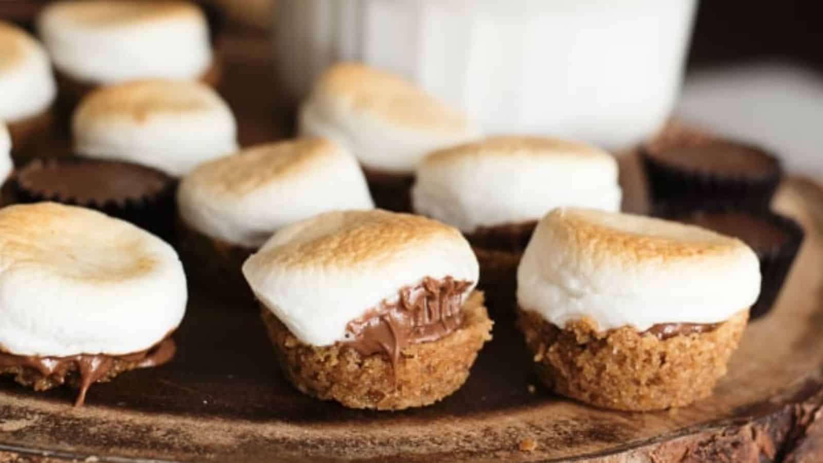 Peanut Butter Cup Smore Bites