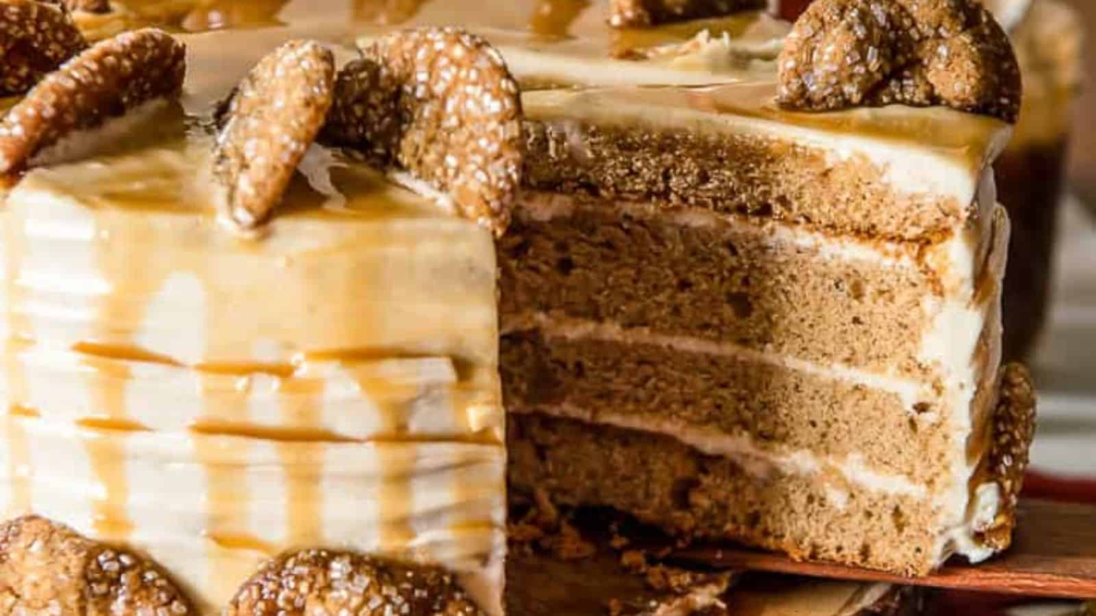 Bourbon Caramel Spice Cake