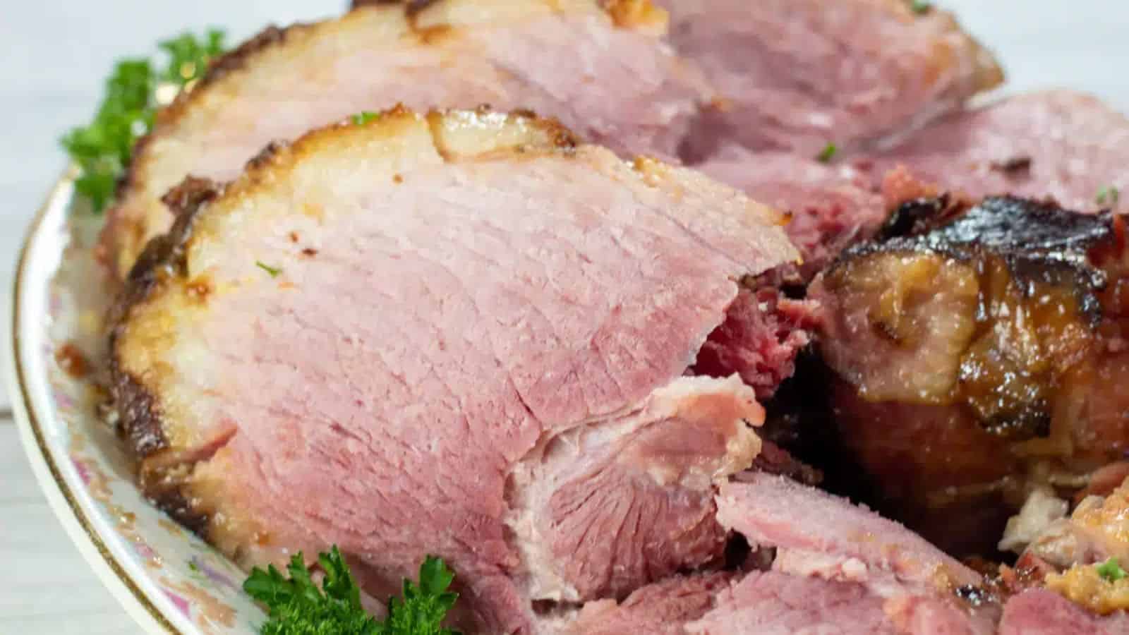 Gingersnap Crusted Ham