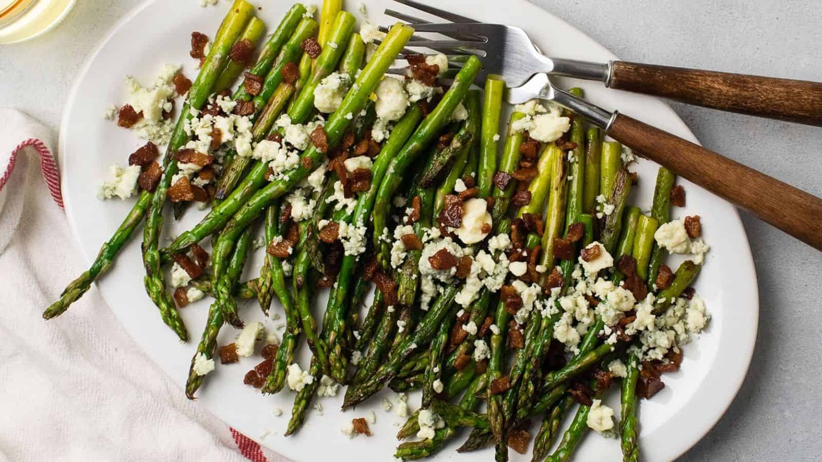 Bacon Blue Cheese Asparagus
