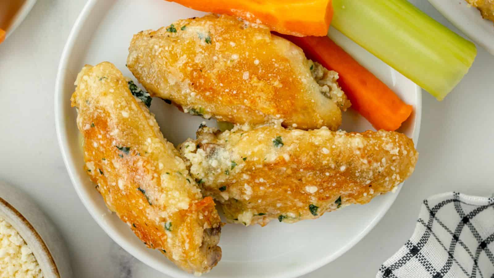 Homemade Garlic Parmesan Wings