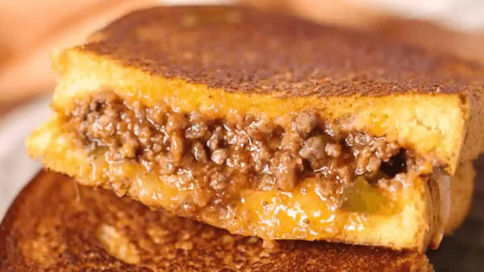 Sloppy Joe Grilled Cheese